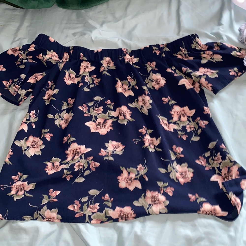 Off the shoulder plus size top